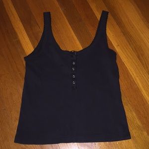 Brandy melville black ribbed tank